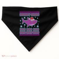 Christmas Mommy Shark Doo Doo Doo USA-Made Doggie Bandana thumb 0