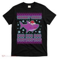 Christmas Mommy Shark Doo Doo Doo T-Shirt thumb 0