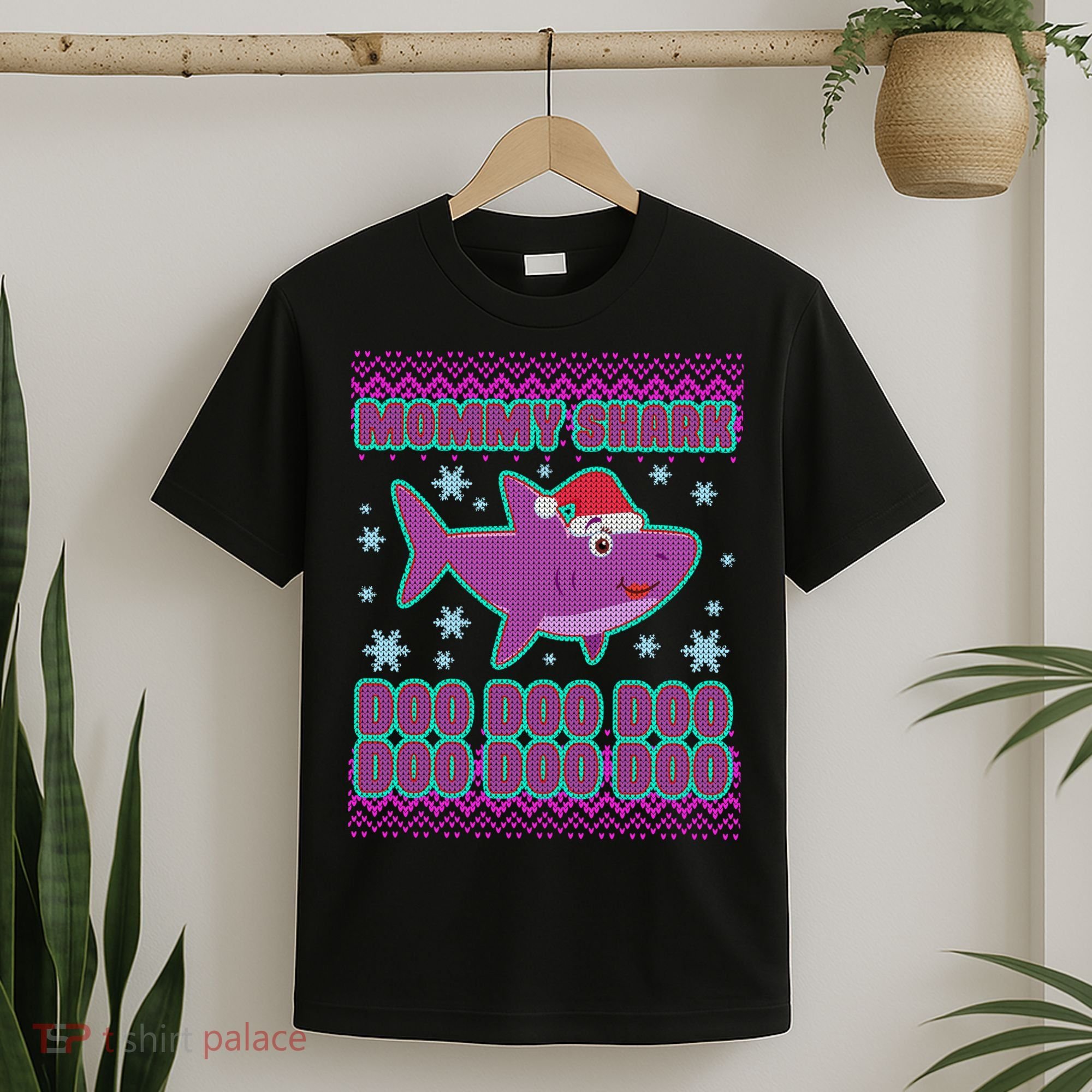 Christmas Mommy Shark Doo Doo Doo T-Shirt