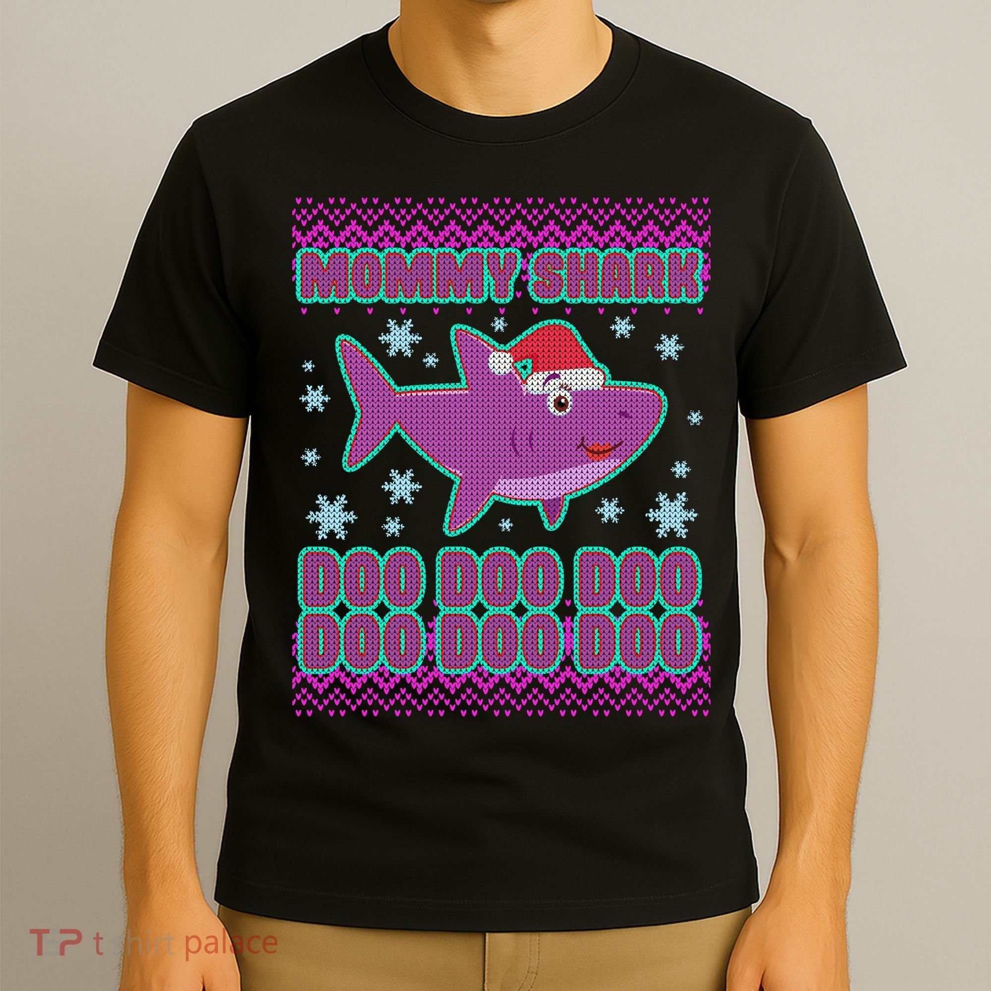 Christmas Mommy Shark Doo Doo Doo T-Shirt