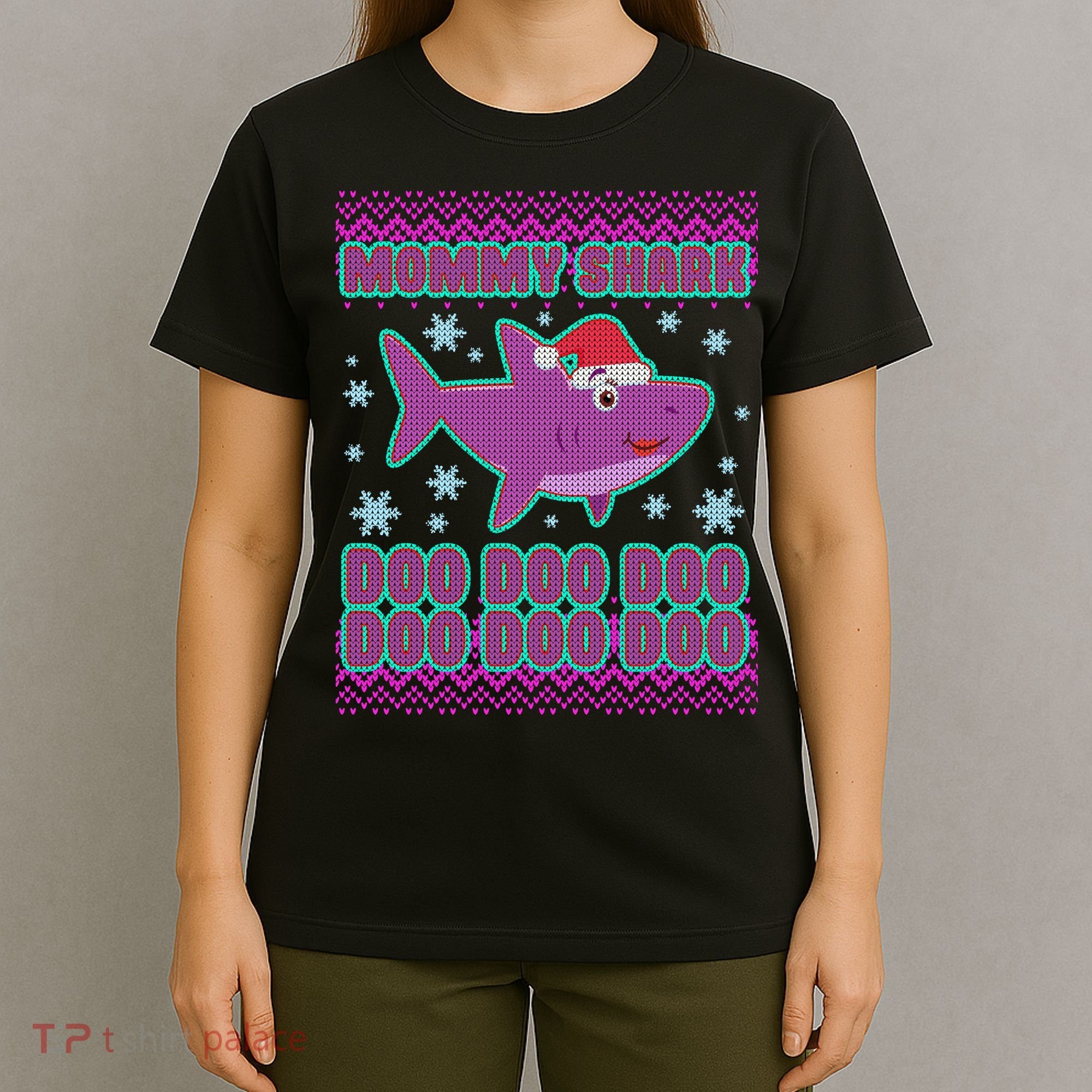 Christmas Mommy Shark Doo Doo Doo T-Shirt