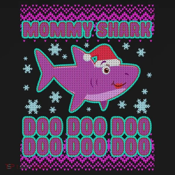 Christmas Mommy Shark Doo Doo Doo Bucket Hat