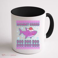 Christmas Mommy Shark Doo Doo Doo Coffee Mug thumb 1
