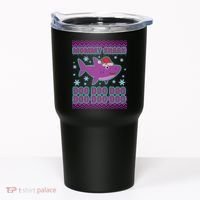 Christmas Mommy Shark Doo Doo Doo Tumbler thumb 0