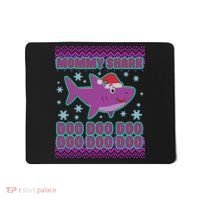 Christmas Mommy Shark Doo Doo Doo Mousepad thumb 0