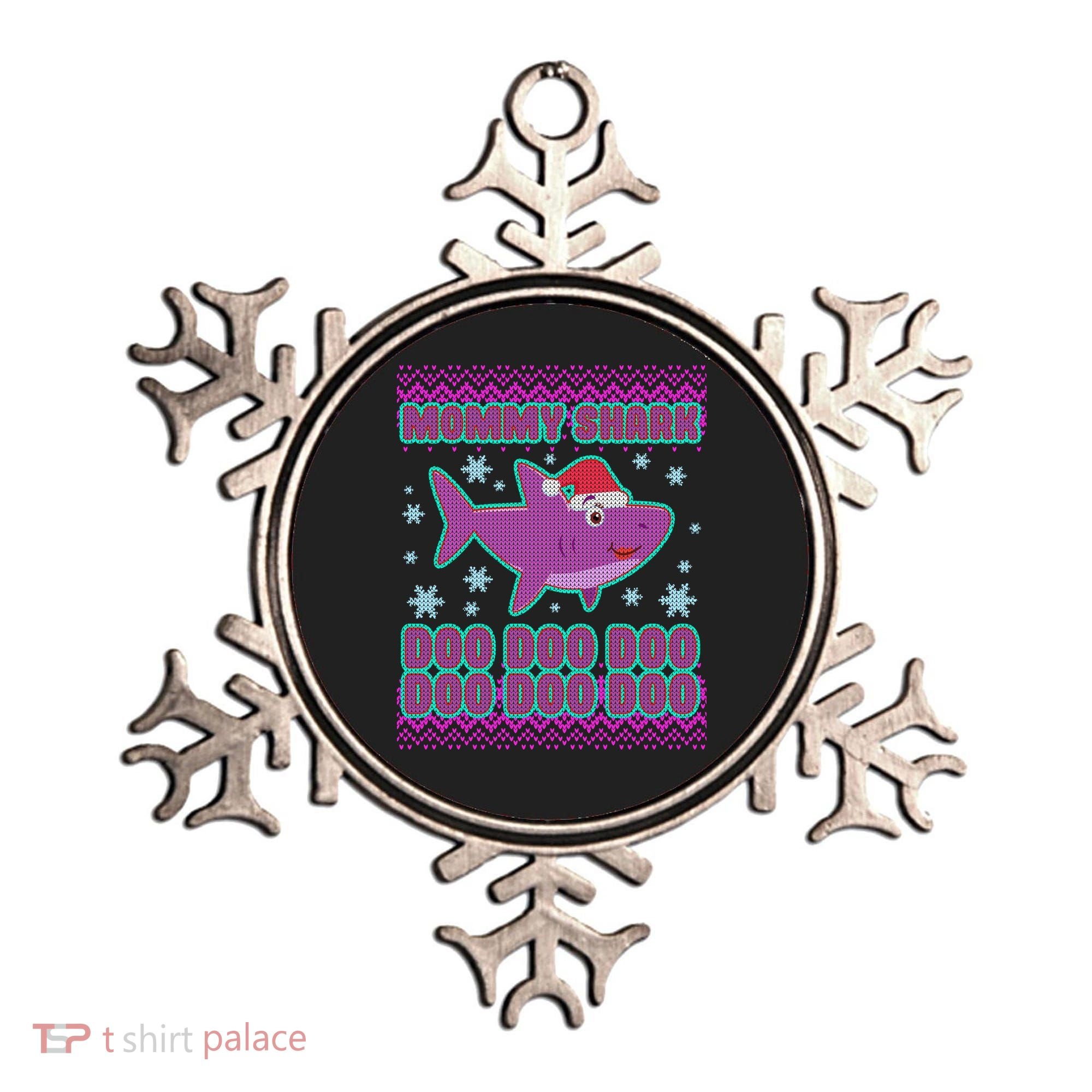 Christmas Mommy Shark Doo Doo Doo Ornament