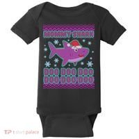 Christmas Mommy Shark Doo Doo Doo Baby Bodysuit thumb 0