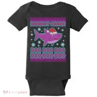 Christmas Mommy Shark Doo Doo Doo Baby Bodysuit thumb 0