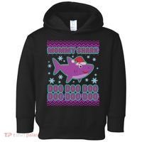 Christmas Mommy Shark Doo Doo Doo Toddler Hoodie thumb 0