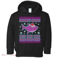 Christmas Mommy Shark Doo Doo Doo Toddler Hoodie thumb 0