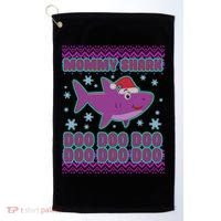 Christmas Mommy Shark Doo Doo Doo Golf Towel thumb 0
