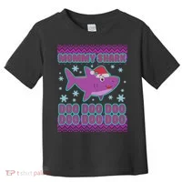 Christmas Mommy Shark Doo Doo Doo Toddler T-Shirt thumb 0