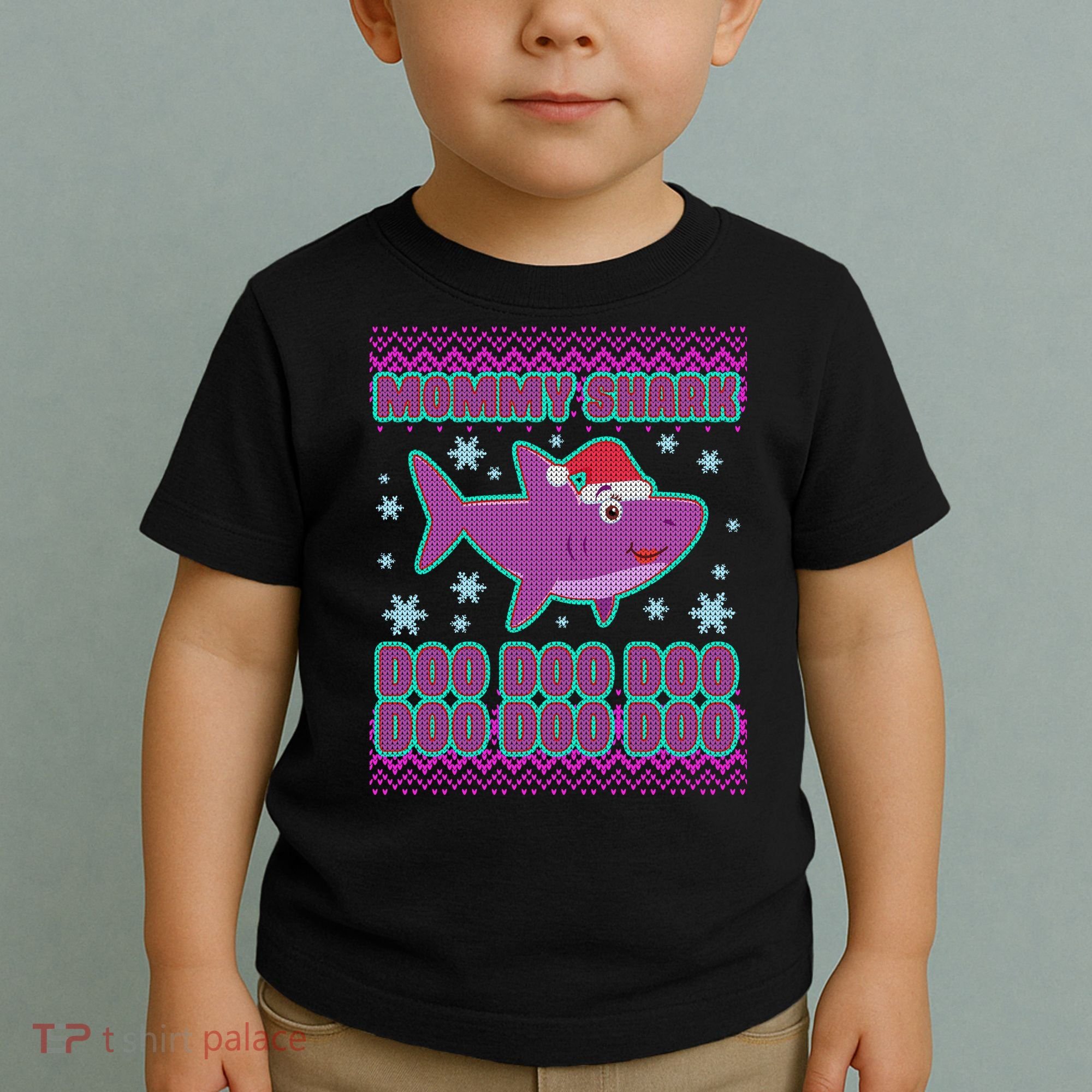 Christmas Mommy Shark Doo Doo Doo Toddler T-Shirt