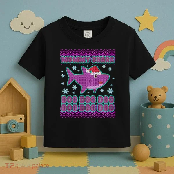 Christmas Mommy Shark Doo Doo Doo Toddler T-Shirt