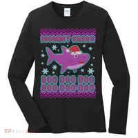 Christmas Mommy Shark Doo Doo Doo Women's Long Sleeve Shirt thumb 0
