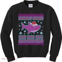 Christmas Mommy Shark Doo Doo Doo Kids Sweatshirt thumb 0