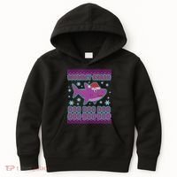 Christmas Mommy Shark Doo Doo Doo Kids Hoodie thumb 0