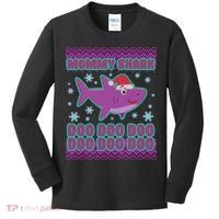 Christmas Mommy Shark Doo Doo Doo Kids Long Sleeve Shirt thumb 0