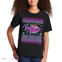 Christmas Mommy Shark Doo Doo Doo Kids T-Shirt thumb 2