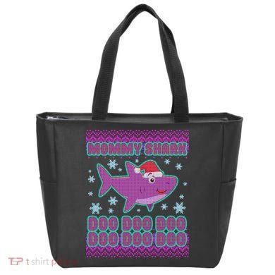 Christmas Mommy Shark Doo Doo Doo Tote Bag