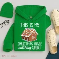 Christmas Movie Watching Hoodie thumb 4