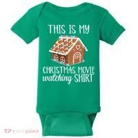 Christmas Movie Watching Baby Bodysuit thumb 0