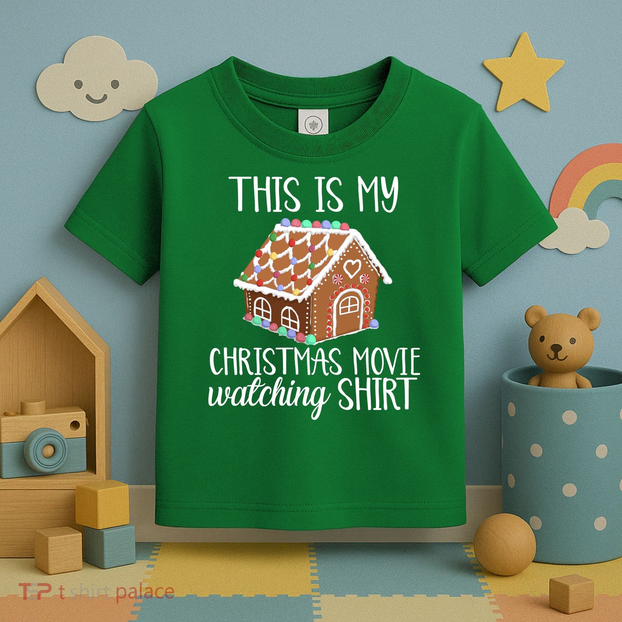 Christmas Movie Watching Toddler T-Shirt