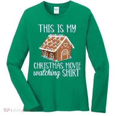 Christmas Movie Watching Women's Long Sleeve Shirt