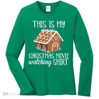 Christmas Movie Watching Women's Long Sleeve Shirt thumb 0