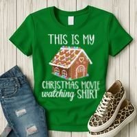 Christmas Movie Watching Women's T-Shirt thumb 3