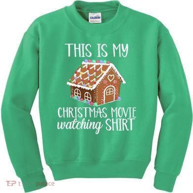 Christmas Movie Watching Kids Sweatshirt