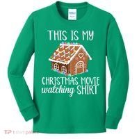 Christmas Movie Watching Kids Long Sleeve Shirt thumb 0