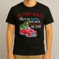 Christmas Movies And Pajamas T-Shirt thumb 3