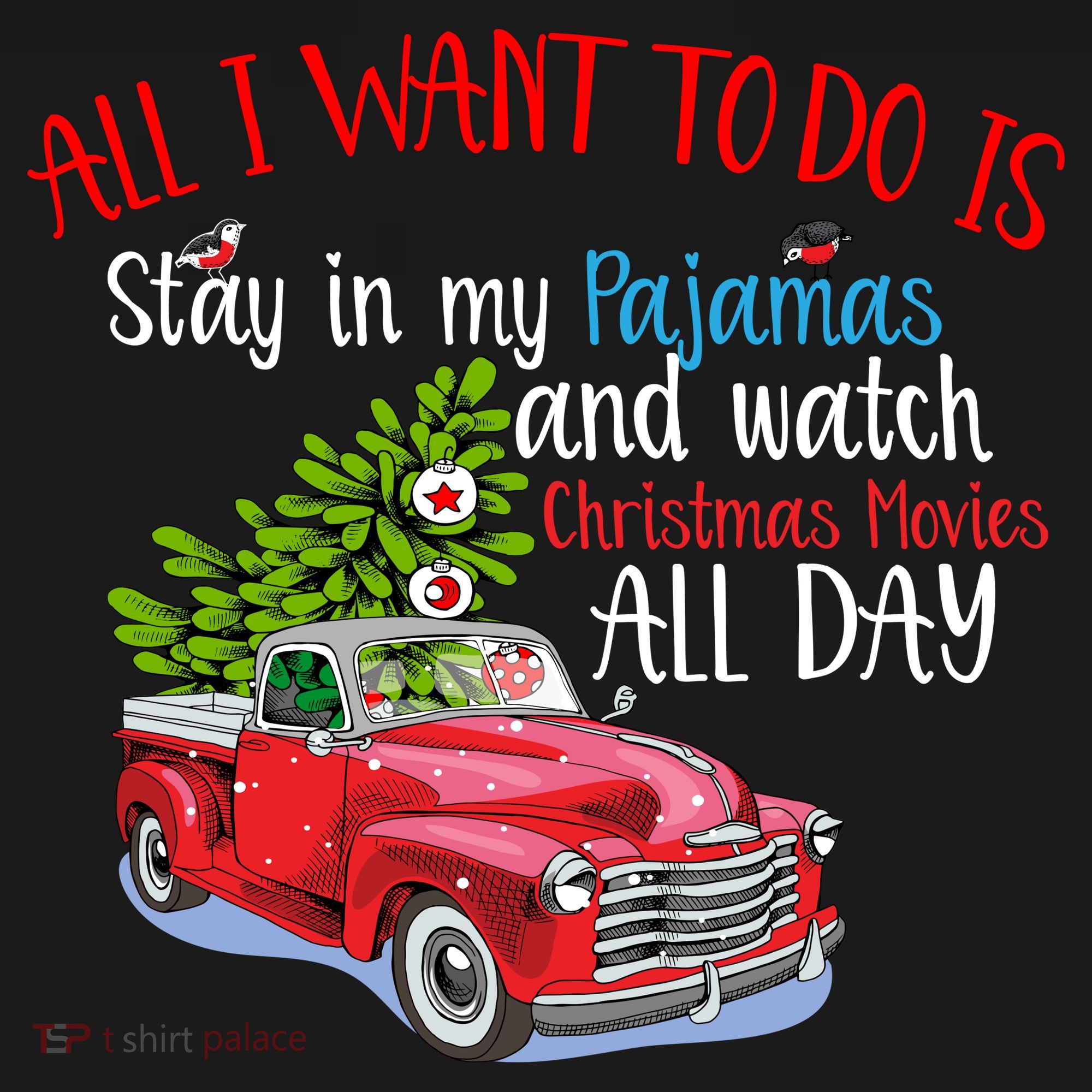 Christmas Movies And Pajamas T-Shirt
