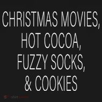 Christmas Movies Hot Cocoa Fuzzy Socks & Cookies Women's Hoodie thumb 2