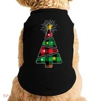 Christmas Multi Plaid Tree Doggie Tank thumb 0