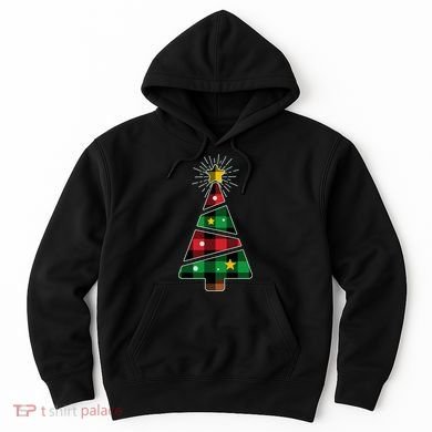 Christmas Multi Plaid Tree Hoodie