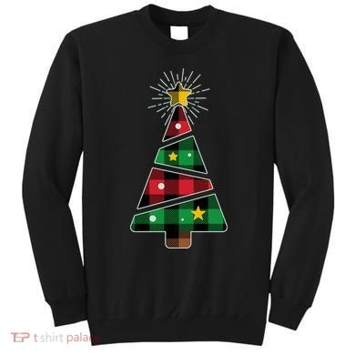 Christmas Multi Plaid Tree Sweatshirt