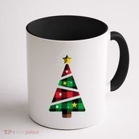 Christmas Multi Plaid Tree Coffee Mug thumb 1