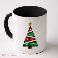 Christmas Multi Plaid Tree Coffee Mug thumb 0