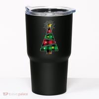 Christmas Multi Plaid Tree Tumbler thumb 0