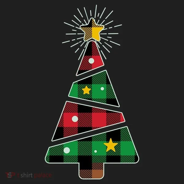 Christmas Multi Plaid Tree Tumbler