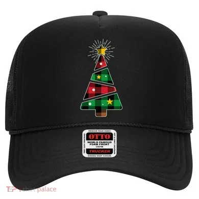 Christmas Multi Plaid Tree Hat