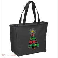 Christmas Multi Plaid Tree Tote Bag thumb 2