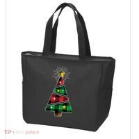 Christmas Multi Plaid Tree Tote Bag thumb 3