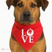 Christmas Nativity LOVE USA-Made Doggie Bandana thumb 1