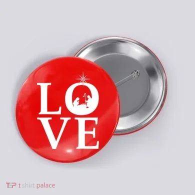 Christmas Nativity LOVE Button