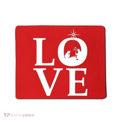 Christmas Nativity LOVE Mousepad