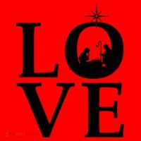 Christmas Nativity LOVE Santa Hat thumb 1