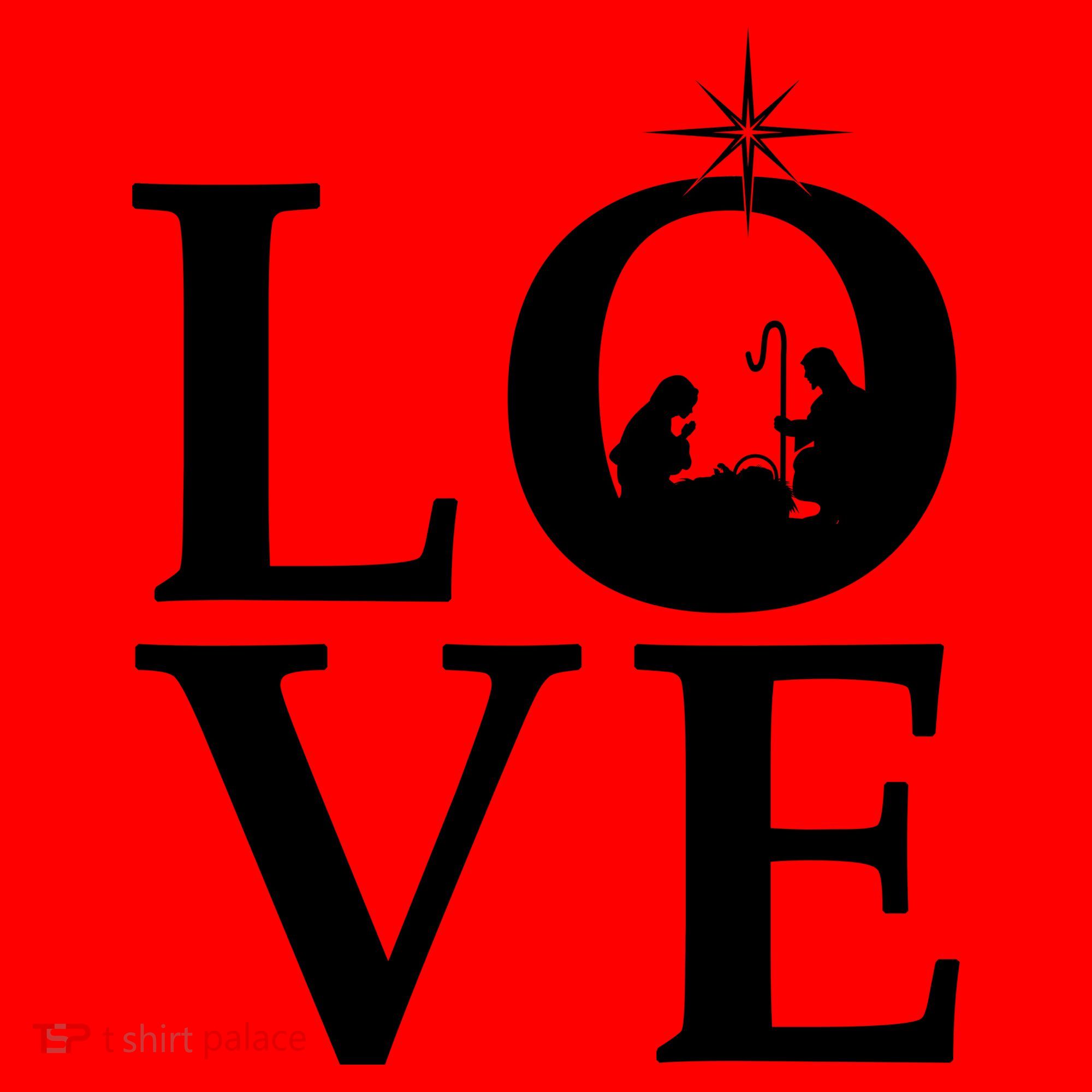 Christmas Nativity LOVE Santa Hat